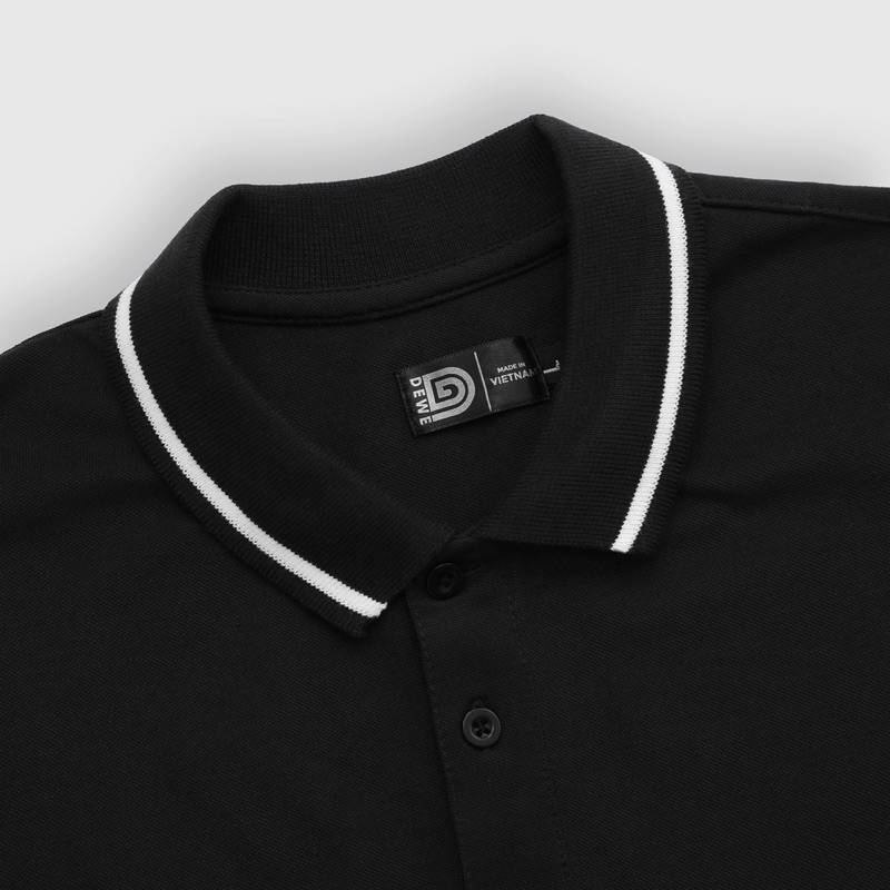 Áo Polo nam DEWENS, chất vải cotton, co giãn thoải mái chuẩn form, 4 màu sang trọng - thanh lịch/ Polo trơn phối sọc cổ