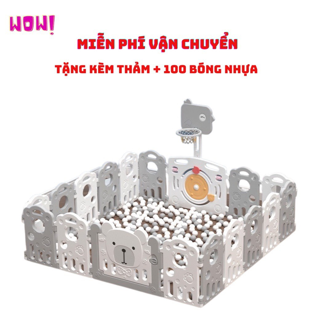 QUÂY BÓNG CHO BÉ - QUÂY CŨI CHO BÉ - TẶNG KÈM 100 QUẢ BÓNG VÀ THẢM