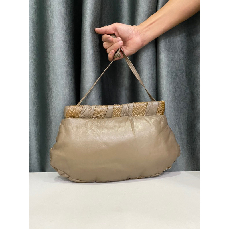 Túi si hiệu BAGS BY LINDA nhập Nhật da bò ghép