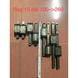 Ray 15 THK CPC TBI 4 rãnh bi