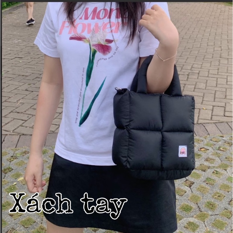 Túi xách phao chần bông đeo chéo, xách tay tote