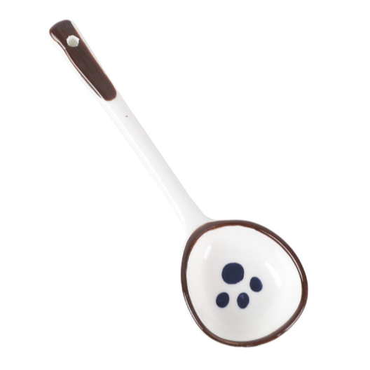 Thìa gốm chân mèo nấm cỏ 4 lá THIA14 cute dễ thương thìa cơm muôi canh gốm sứ