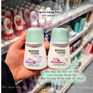 Lăn khử mùi GARNIER MINIRAL ULTRA DRY- NGĂN MỒ HÔI ĐẾN 48h/72h