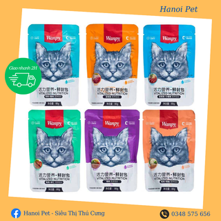 Pate Wanpy dinh dưỡng cho mèo gói 80g