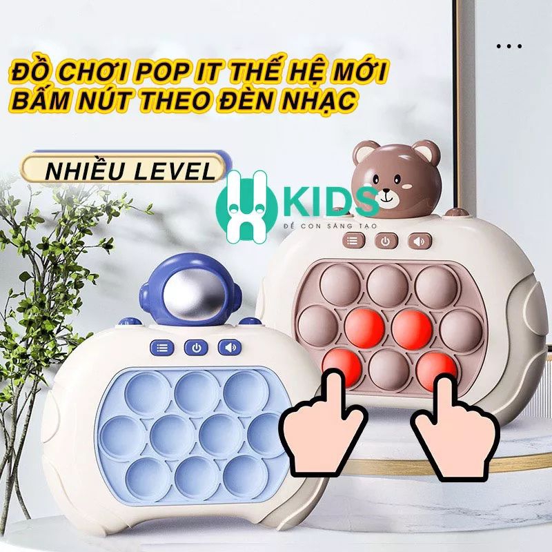 Máy chơi game Pot It tiếng anh .Có đèn nhạc âm lượng điều chỉnh to nhỏ