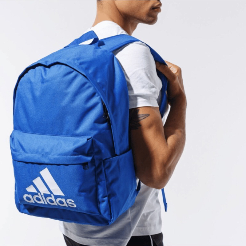 BALO NAM NỮ - Classic Big Logo Backpack - Blue | GD5622