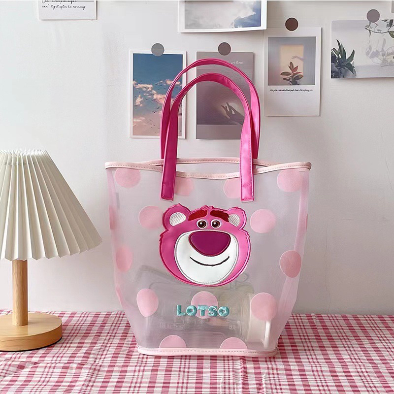 Túi Xách Mặt Gấu Dạng Lưới Hottrend