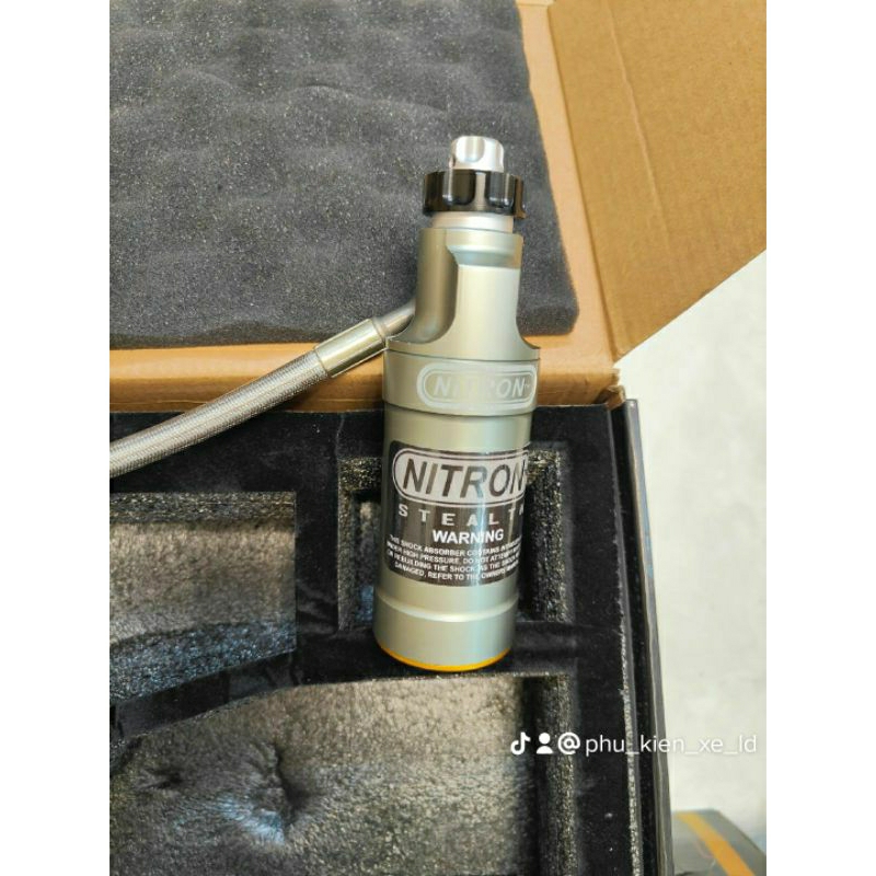 🔥HOT 2023🔥 Phuộc Nitron ATR bình dầu bạc gắn Exciter 2010-2023 Winner X V1 V3 Raider Satria MSX Sport