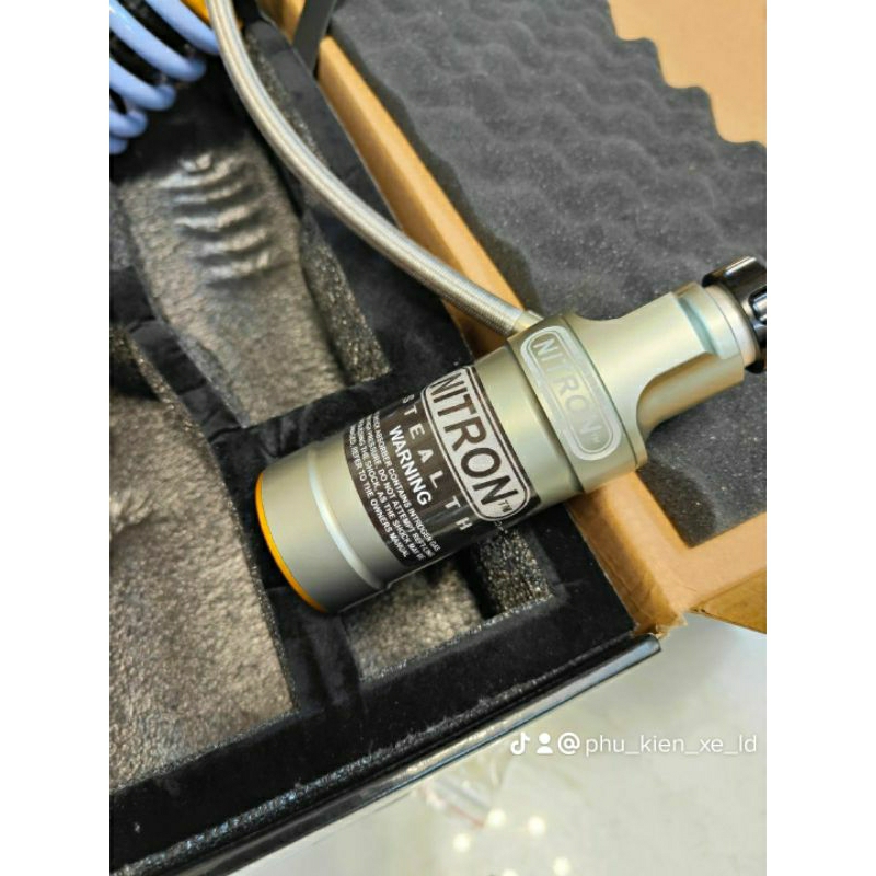 🔥HOT 2023🔥 Phuộc Nitron ATR bình dầu bạc gắn Exciter 2010-2023 Winner X V1 V3 Raider Satria MSX Sport