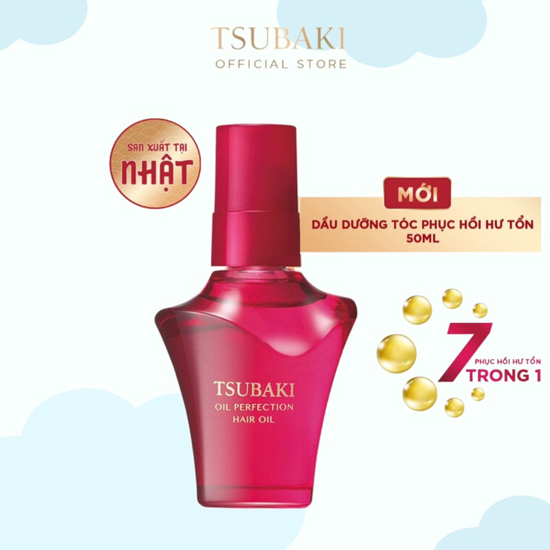 Dầu dưỡng tóc Phục hồi hư tổn Tsubaki Oil Perfection Hair Oil 50ml