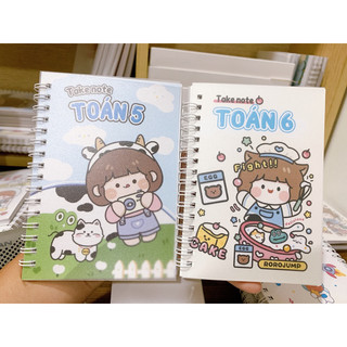 Combo sổ tay toán 5 + toán 6