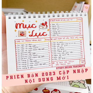 Combo sổ tay Toán 4 + Tiếng Anh