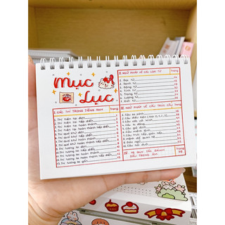 Combo sổ tay Toán 4 + Tiếng Anh