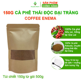 Cà phê thải độc đại tràng Organic Coffee, 100% cà phê hữu cơ dùng để làm enema