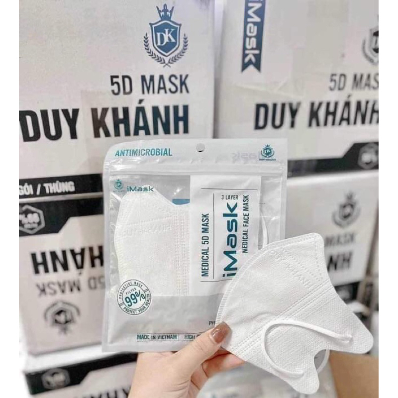 [Thùng 100 cái] Khẩu trang 5D mask