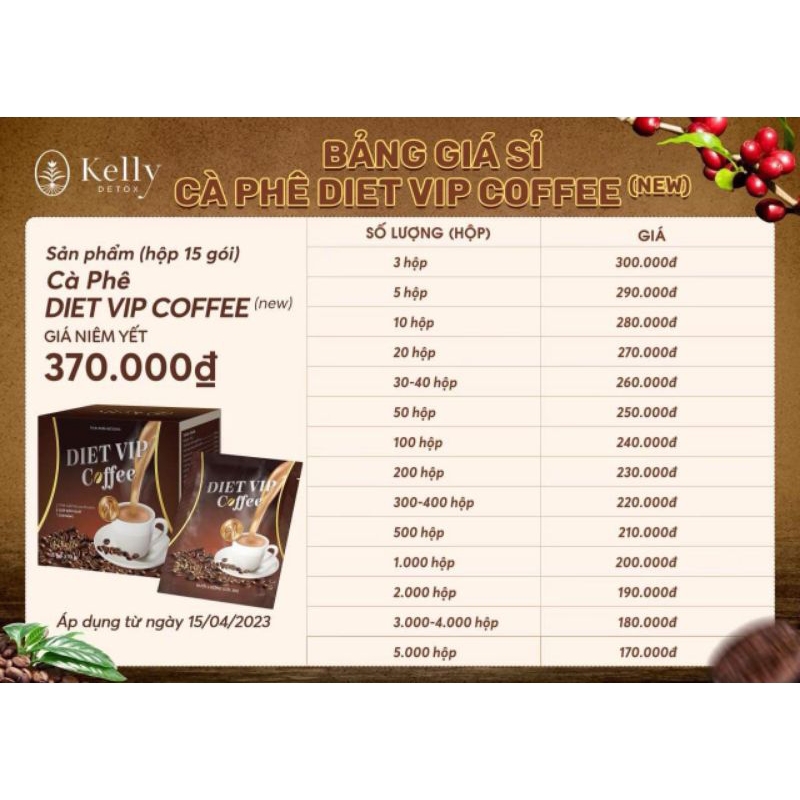 Cà phê Giảm Cân Diet VIP