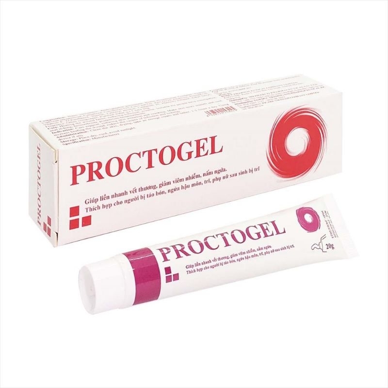 Proctogel tuýp 20g bôi trĩ