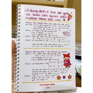 Combo sổ tay Toán 8 + Toán 9