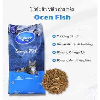 Hạt Snappy Tom mix cá cơm - Hạt cho mèo túi 1,5kg