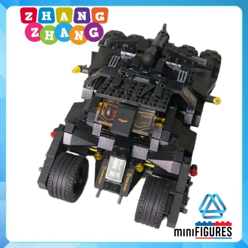 Đồ chơi Xếp hình xe The Tumbler Batmobile người dơi Joker Batman Begins 325 mảnh ghép Minifigures Jisi 7105