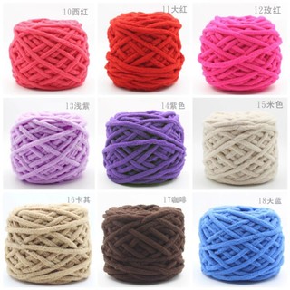 (SẴN) Len nhung đũa 100g đủ màu