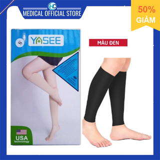 Vớ Y Khoa Bắp Chân Yasee, Tất Suy Giãn Tĩnh Mạch (Màu đen) (1 đôi)
