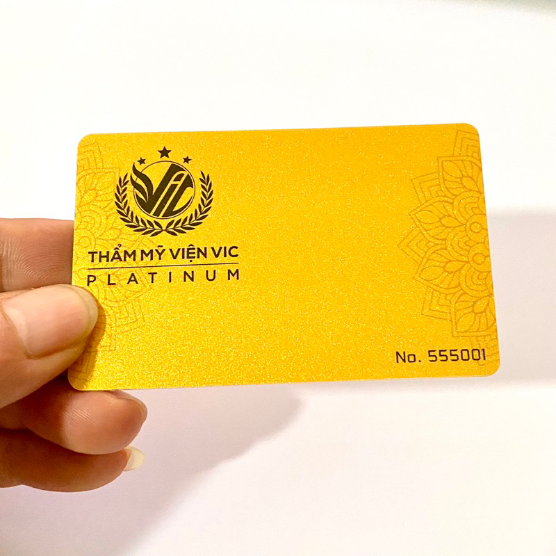 In thẻ PVC nhũ Vàng - nhũ Bạc, thẻ Vip, card visit…