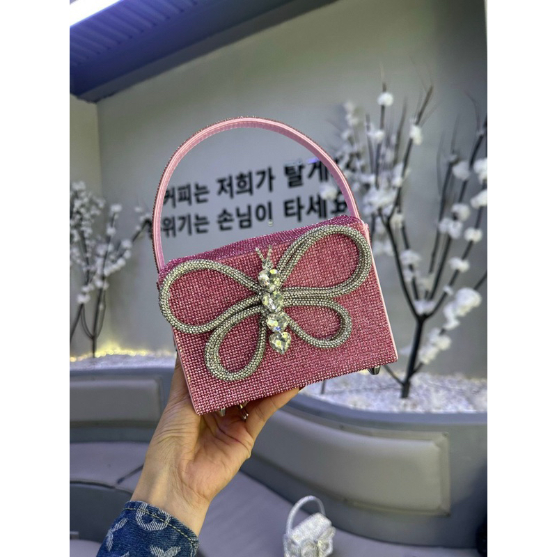 TÚI ĐÍNH ĐÁ NƠ QUAI XÁCH sz 16