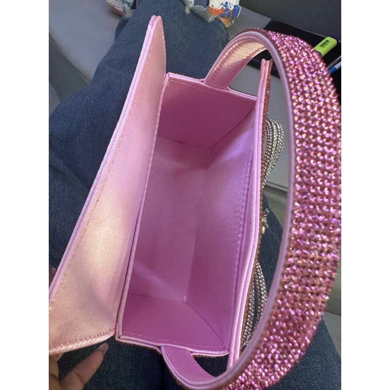 TÚI ĐÍNH ĐÁ NƠ QUAI XÁCH sz 16