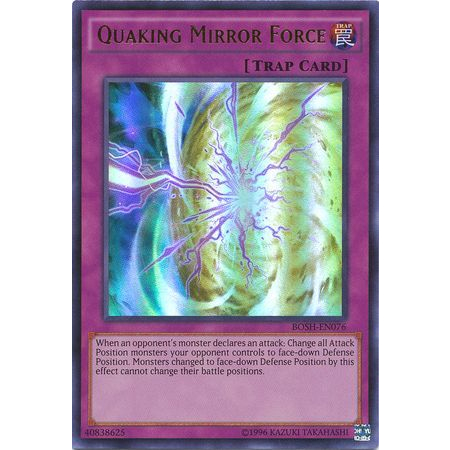 Thẻ bài: Quaking Mirror Force - BOSH-EN076 - Ultra Rare Unlimited (BỊ MỜ TÊN)