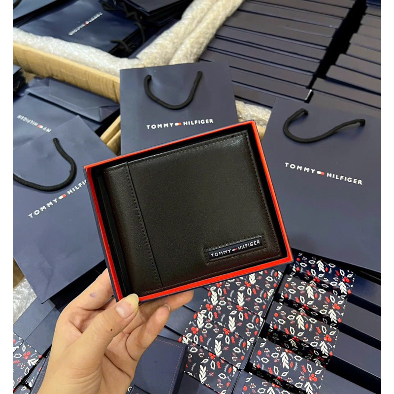 Ví nam tomm.y mẫu mới da căng chuẩn hàng loại 1 full box🌟