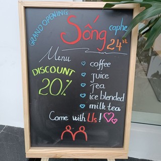 bảng đen menu treo tường 50 x 70 cm