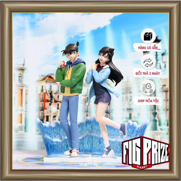 Mô hình Shinichi Kudo và Ran Mori Detective Conan - Luminasta SEGA