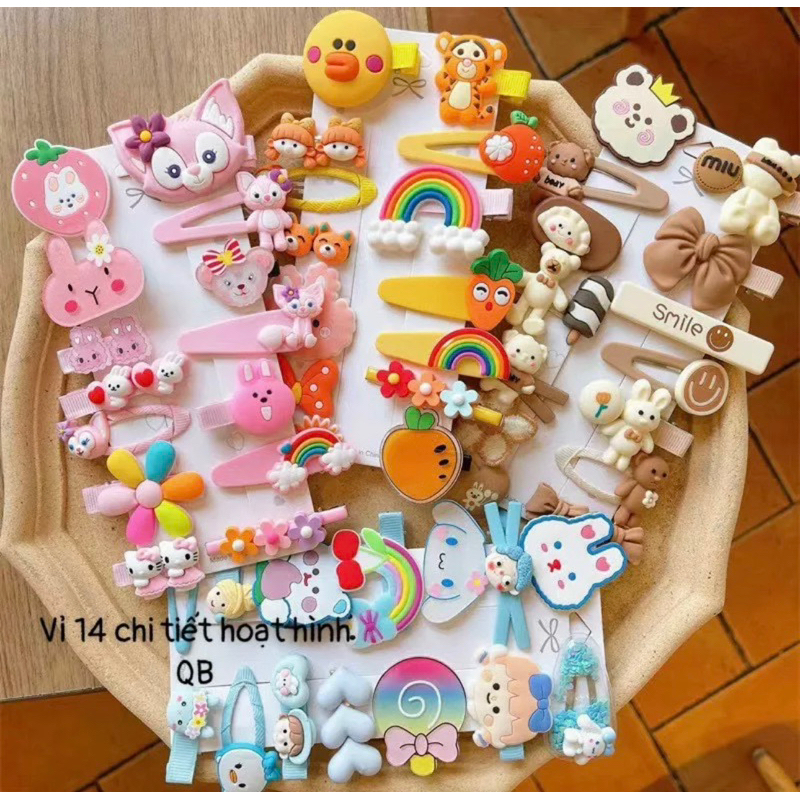 Vỉ kẹp tóc xinh xắn cho bé