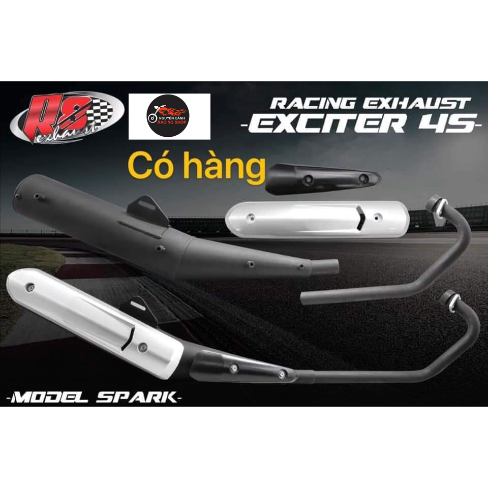 Pô R8 -pô tăng xe Sirius 110-Exciter 135-4 số,Exciter - 5 số SPARK