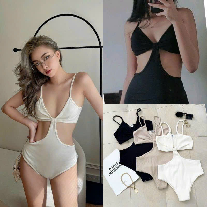 Bikini liền thân khoét eo-Komistore