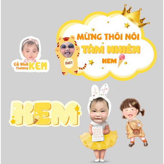 Combo 3 hình 25cm | Chibi trang trí sinh nhật cho bé