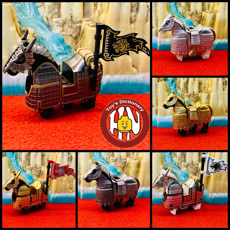 Đồ chơi lắp ráp - Xếp Hình Ngựa chiến Tam Quốc 20688 - chiến mã trọng giáp kỵ Three Kingdoms - Loại Mạ Bóng - Trung Hoa