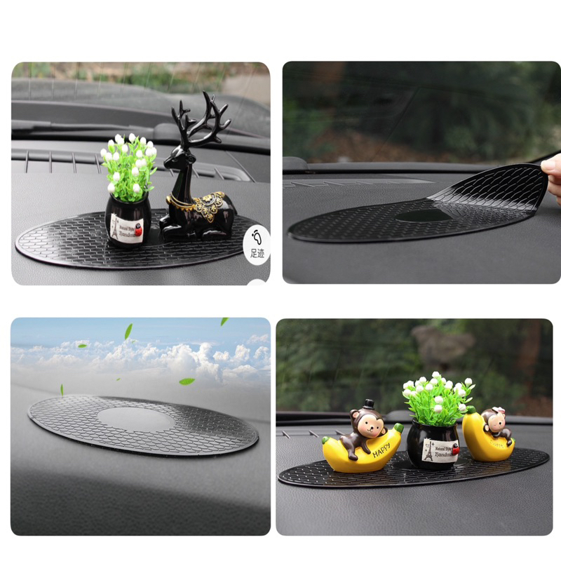 Tấm Lót Dán Silicon Chống Trượt Trên Ô Tô ,Chất Liệu Mềm Dẻo, lót tượng lót đồ trang trí taplo ô tô xe hơi