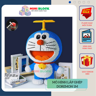 Mô hình lắp ráp Lego DOREMON 1M hãng XINZ Bộ đồ chơi lắp ghép 3D decor trang trí DOREMIN 1M - MUỐI MÔ HÌNH