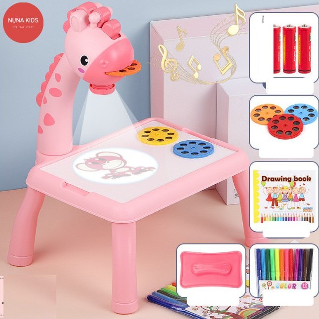 Bàn Vẽ Có Đèn Chiếu Sáng Thông Minh Cho Bé