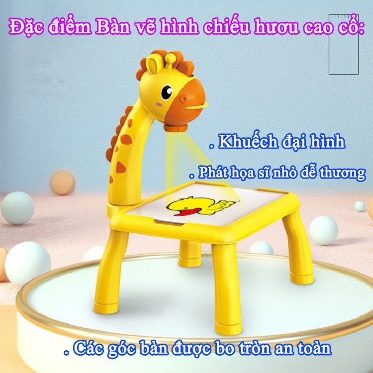 Bàn Vẽ Có Đèn Chiếu Sáng Thông Minh Cho Bé