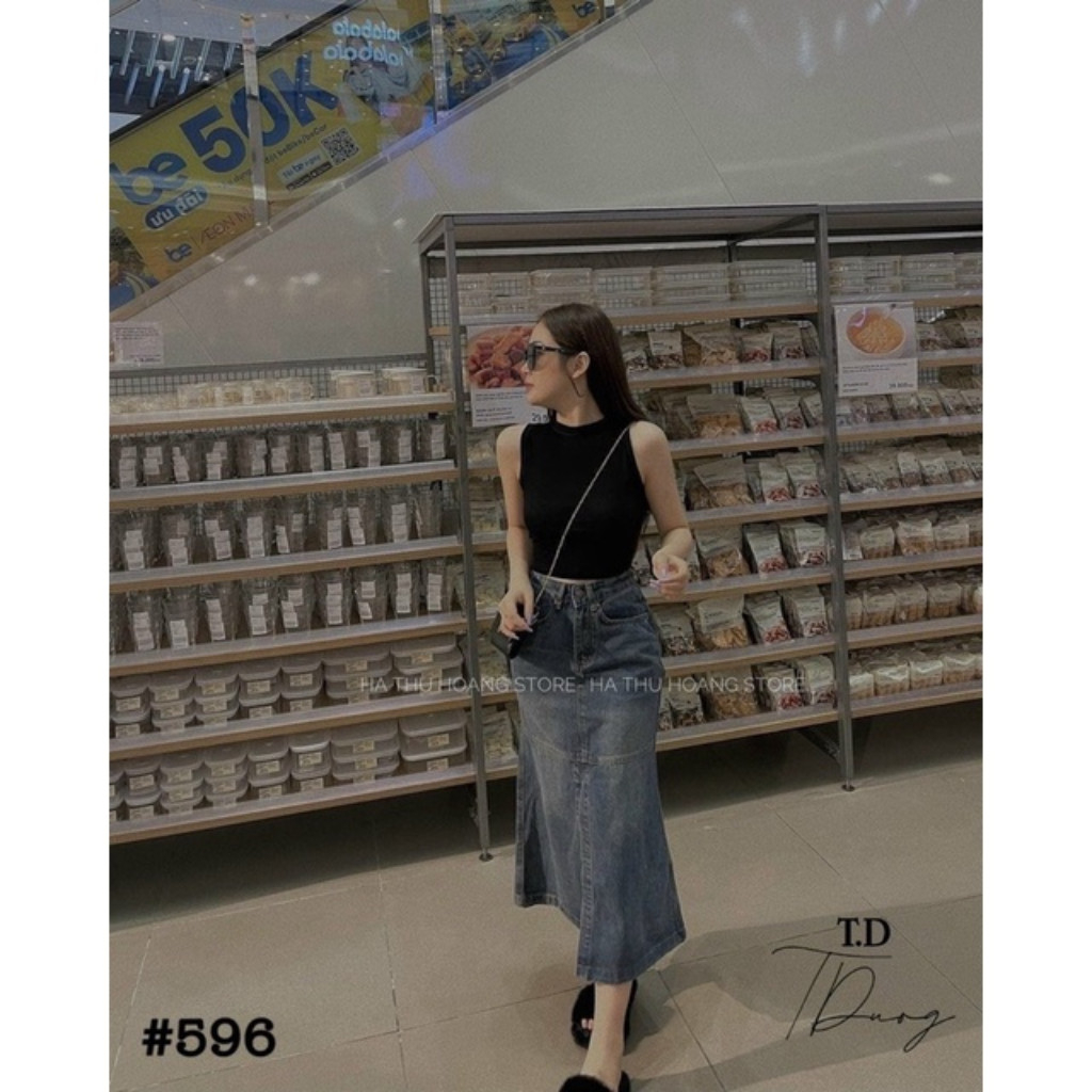 CHÂN VÁY BÒ ĐUÔI CÁ - CHÂN VÁY JEANS CHỮ A ĐUÔI CÁ XẺ TRƯỚC SIÊU HOT | BigBuy360 - bigbuy360.vn