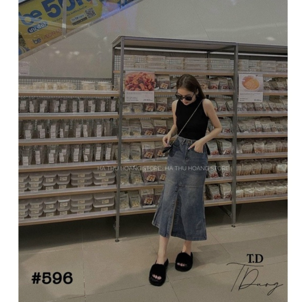 CHÂN VÁY BÒ ĐUÔI CÁ - CHÂN VÁY JEANS CHỮ A ĐUÔI CÁ XẺ TRƯỚC SIÊU HOT | BigBuy360 - bigbuy360.vn