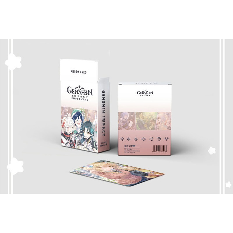 Xiao / Genshin Impact | Hộp thẻ card laser 50 tấm