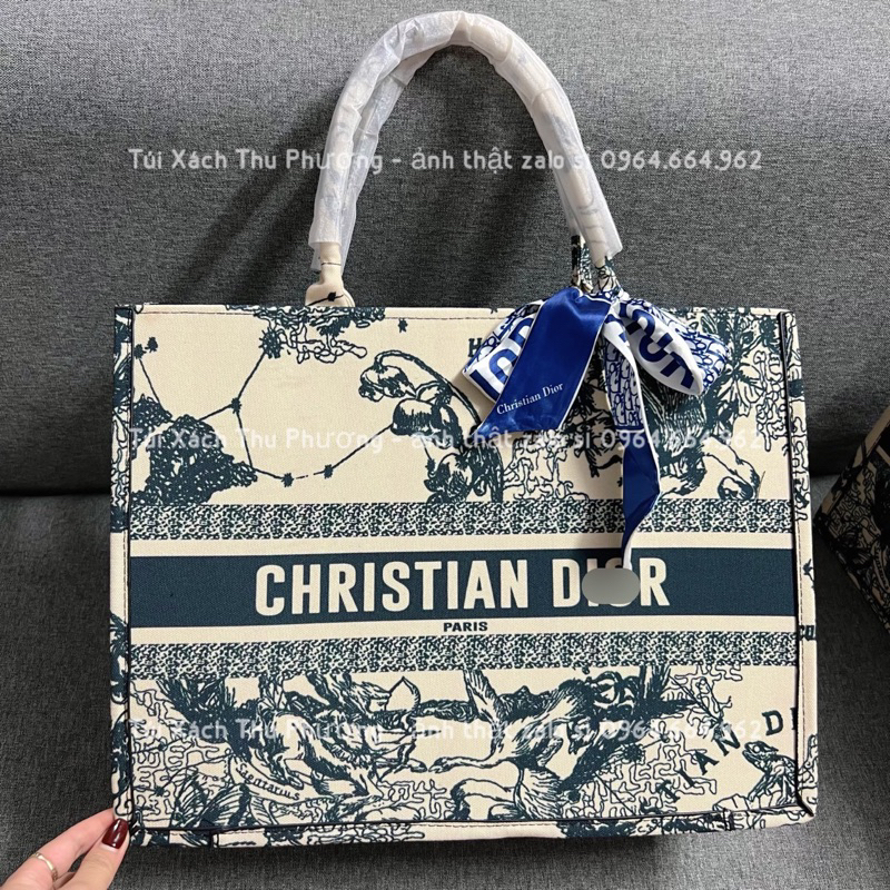 Túi công sở, Túi quai xách tote đi học, đi làm, đi chơi size 41 siêu tiện dụng hoạ tiết xanh đen siêu sang chảnh, rẻ đẹp