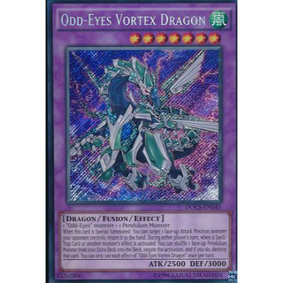 [ Dưa Hấu Yugioh ] Lá bài thẻ bài Odd Eyes Vortex Dragon - Secret Rare - Tặng bọc bài nhựa bảo quản