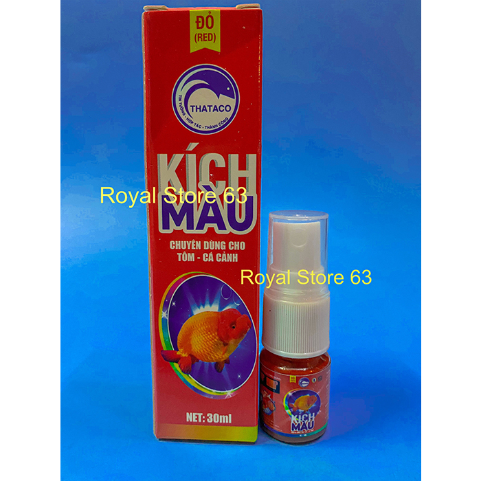 Thataco Kích Đỏ (Red) Lên Màu Cho Cá Cảnh (Chai 5ml, 10ml)