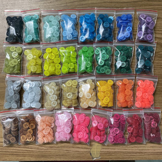 SET 50 NÚT ÁO SƠ MI BẢN 1.1cm ( trắng đen)
