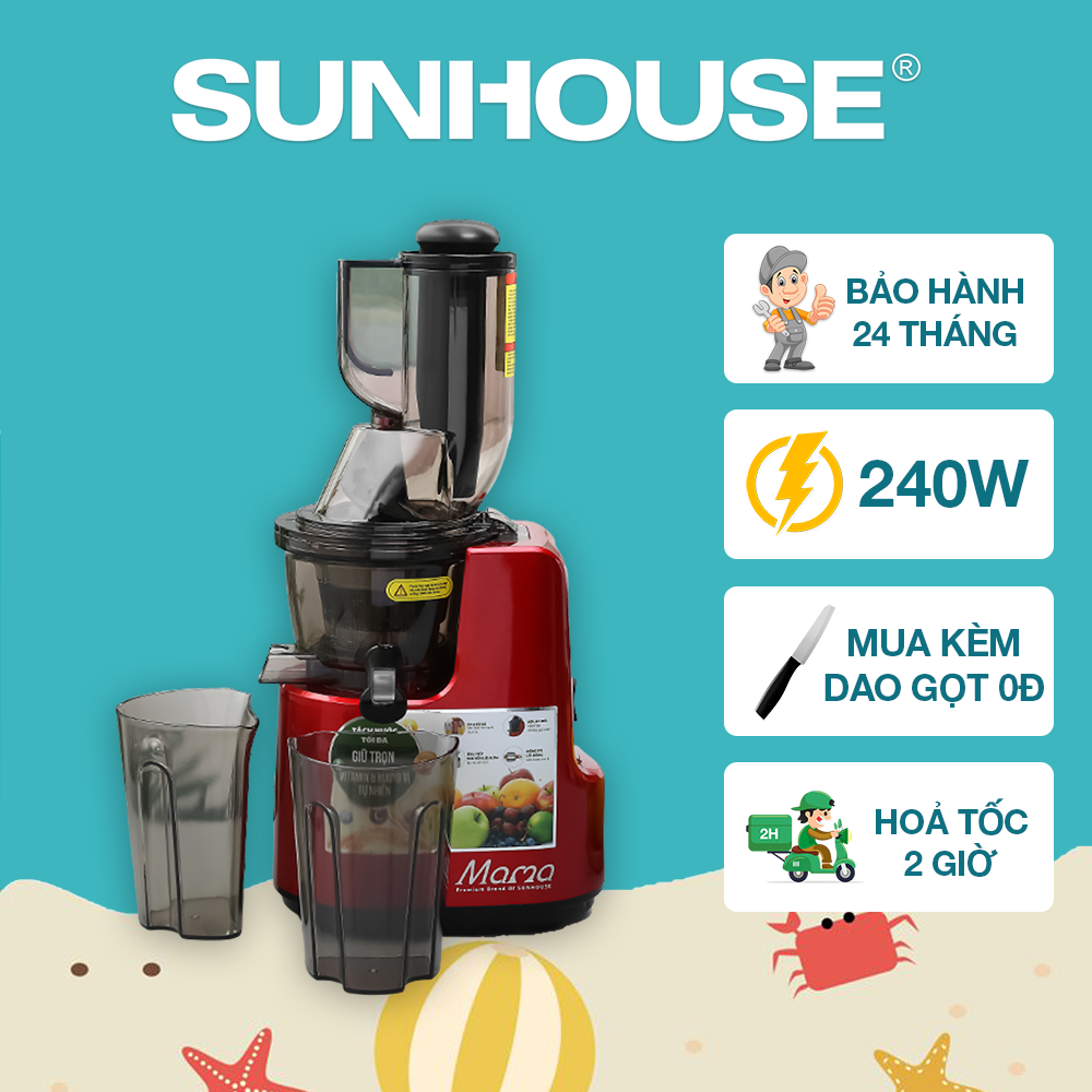 Máy ép chậm SUNHOUSE SHD5505 - Bảo hành chính hãng 24 tháng